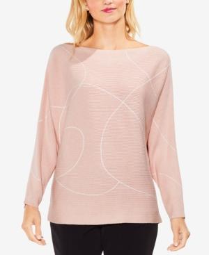 Vince Camuto Dolman-sleeve Ribbed Sweater