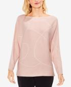 Vince Camuto Dolman-sleeve Ribbed Sweater