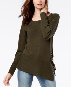 I.n.c. Asymmetrical Lace-up Sweater, Created For Macy's