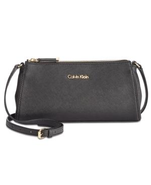 Calvin Klein Small Saffiano Leather Crossbody