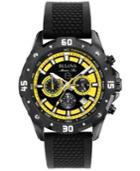 Bulova Men's Chronograph Marine Star Black Silicone Strap Watch 44mm 98b176