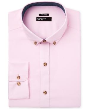 Bar Iii Men's Slim-fit Pink Oxford Solid Dress Shirt, Only At Macy's
