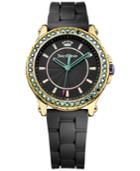 Juicy Couture Women's Hollywood Black Silicone Strap Watch 38mm 1901338