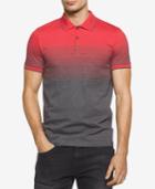 Calvin Klein Men's Slim Fit Ombre Two-tone Polo