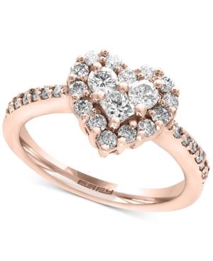 Classique By Effy Diamond Heart Ring (9/10 Ct. T.w.) In 14k White Gold Or Rose Gold
