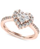 Classique By Effy Diamond Heart Ring (9/10 Ct. T.w.) In 14k White Gold Or Rose Gold