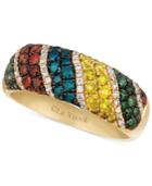 Le Vian Diamond Patterned Mixberry Ring (1-1/10 Ct. T.w.) In 14k Gold