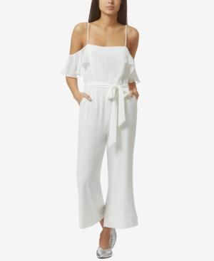 Avec Les Filles Off-the-shoulder Wide-leg Jumpsuit