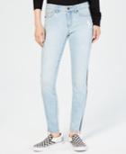 Dollhouse Juniors' Ripped Side-zipper Skinny Jeans