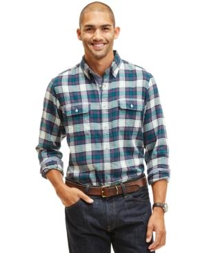 Nautica Plaid Button-front Shirt