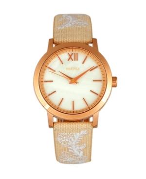 Bertha Quartz Penelope Collection Cream And Eggshell Leather Watch 36mm