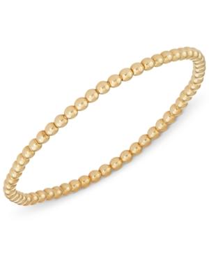 Beaded Bracelet In Sterling Silver, 14k Rose Or Yellow Gold Over Sterling Silver