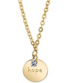 2028 Gold-tone Hope Pendant Necklace
