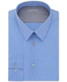 Calvin Klein X Extra Slim-fit Blue Tonal Stripe Dress Shirt