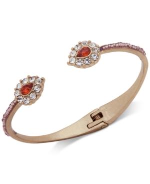 Lonna & Lilly Gold-tone Crystal Cuff Bracelet