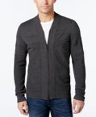 Alfani Men's Big And Tall Full-zip Shawl Collar Cardigan Sweater