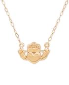 Claddagh Pendant Necklace In 14k Gold
