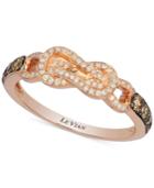 Le Vian Chocolatier Diamond Linked Infinity Statement Ring (3/8 Ct. T.w.) In 14k Rose Gold