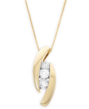 Wrapped In Love Diamond Pendant Necklace (1/2 Ct. T.w.) In 14k Yellow Or White Gold
