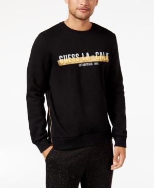 Guess Men's Roy Metallic Logo Side-zip Sweatshirt