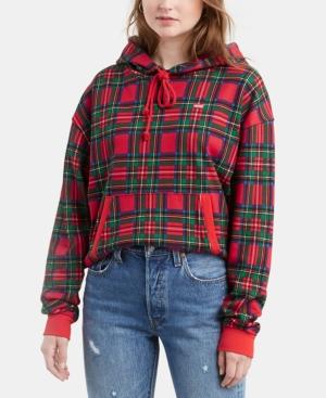 Levi's Plaid Hoodie