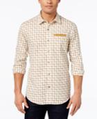 Sean John Men's Ladder Dobby Check Shirt