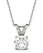 Moissanite Solitaire Pendant (1-9/10 Ct. T.w. Diamond Equivalent) In 14k White Gold