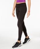 Material Girl Active Juniors' Mesh & Lace-up Leggings, Created For Macy's
