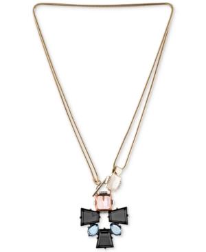 Rachel Rachel Roy Gold-tone Mixed Stone Pendant