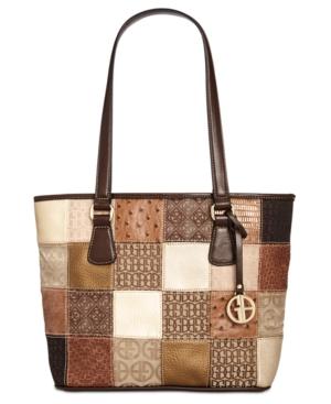 Giani Bernini Multi Patchwork Tote, Created For Macy's