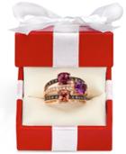 Le Vian Multistone And Diamond Ring In 14k Rose Gold (3/8 Ct. T.w.)
