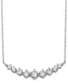 Giani Bernini Cubic Zirconia Graduated Collar Necklace In Sterling Silver, Only At Macy's