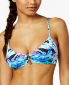 Bar Iii Hot Tropic Printed Bralette Bikini Top, Only At Macy's Women's Swimsuit