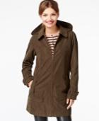 Jones New York Faux-suede Microfiber Coat
