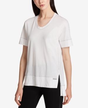 Dkny Cotton High-low T-shirt