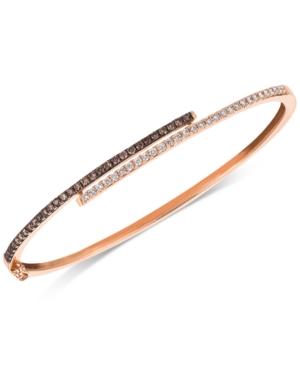 Le Vian Chocolatier Diamond Bangle Bracelet (3/4 Ct. T.w.) In 14k Rose Gold