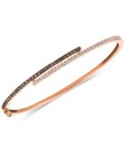 Le Vian Chocolatier Diamond Bangle Bracelet (3/4 Ct. T.w.) In 14k Rose Gold