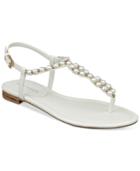 Marc Fisher Fiesty Embellished Flat Sandals Women's Shoes