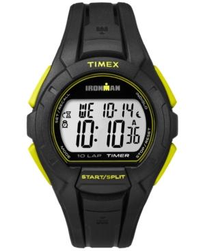 Timex Men's Digital Ironman 10 Lap Black Resin Strap Watch 42mm Tw5k93800um