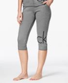 Calvin Klein Ck Cotton Logo Cropped Jogger Pants