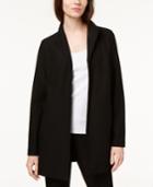 Eileen Fisher High-collar Washable Crepe Topper Jacket