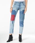 William Rast Tomboy Patched Larkspur Wash Straight-leg Jeans
