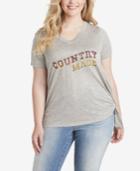 Jessica Simpson Juniors' Plus Size Country Made Graphic T-shirt