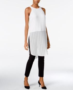 Bar Iii Sheer Textured Tunic, Only At Macy's