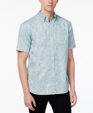 Wht Space By Shaun White Men's Acid Wash Short-sleeve Shirt