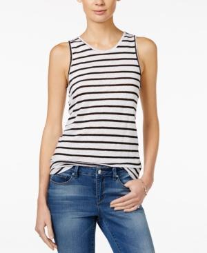 Sanctuary Striped Linen Tank Top