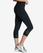 Dkny Sport Mesh-trimmed Active Cropped Leggings
