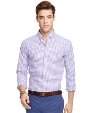 Polo Ralph Lauren Slim-fit Gingham Poplin Shirt