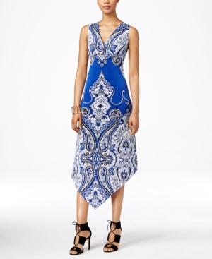 Inc International Concepts Printed Surplice Shift Dress, Only At Macy's