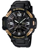G-shock Men's Analog-digital Gravitymaster Black Resin Strap Watch 51x52mm Ga1000-9g